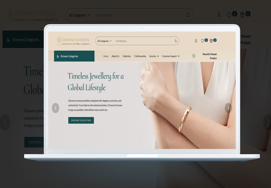 Jewellery Brand Website